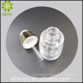 30ml luxury clear colored empty essential oil foundation cosmetic packing glass dropper bottle with press dropper